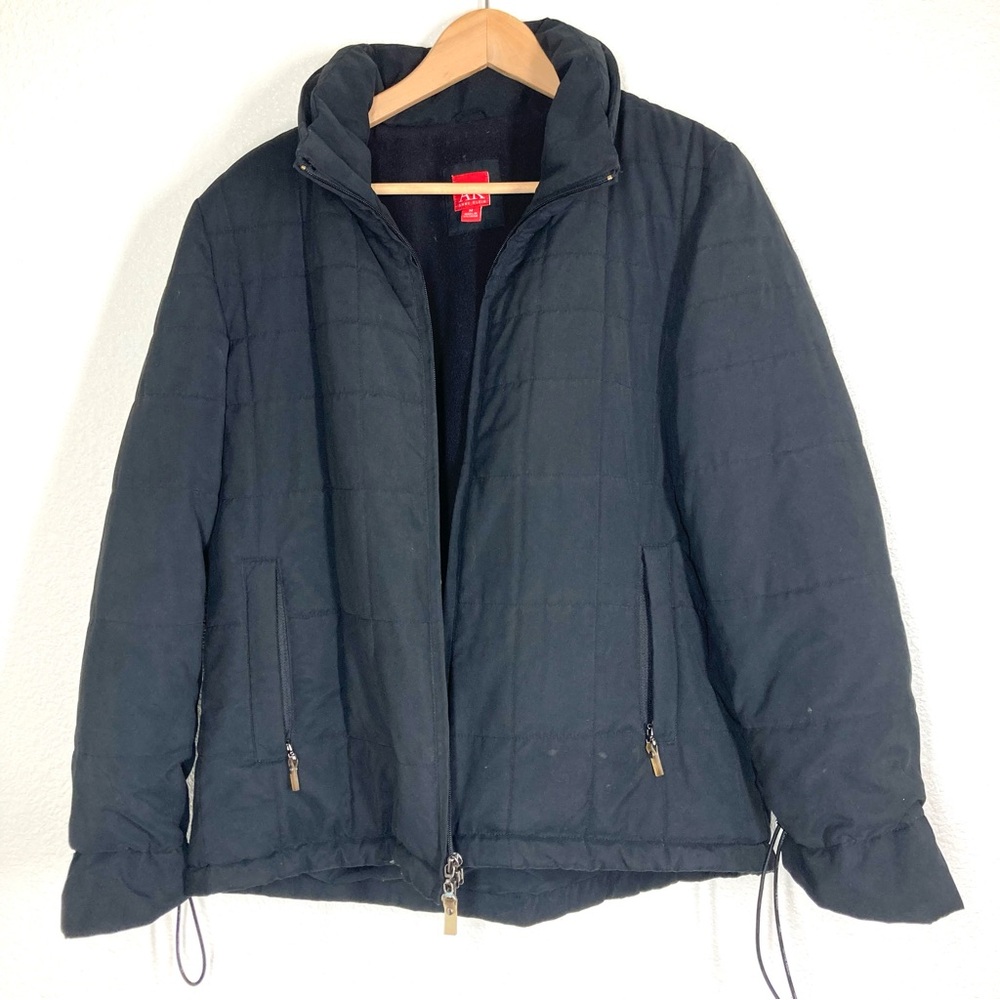 Anne Klein Puffer Black Jacket Thermolite plus insulation 
Size M
